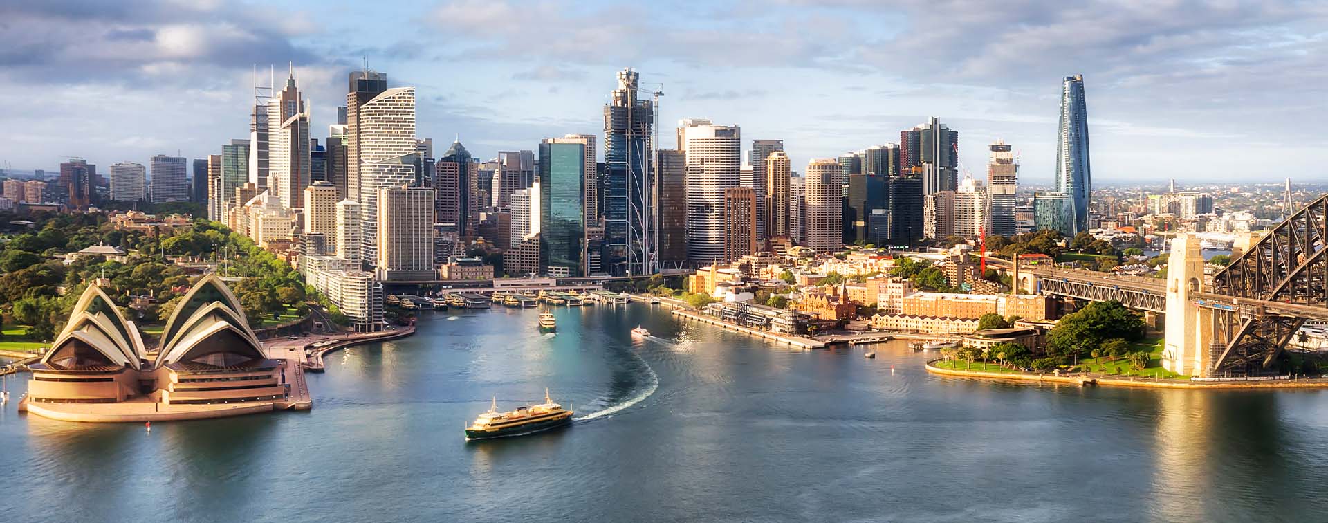 View of Circular Quy from Sydney Harbour, Australia
