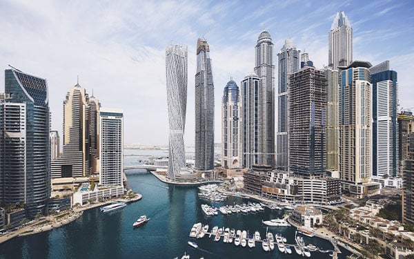 Dubai marina skyline