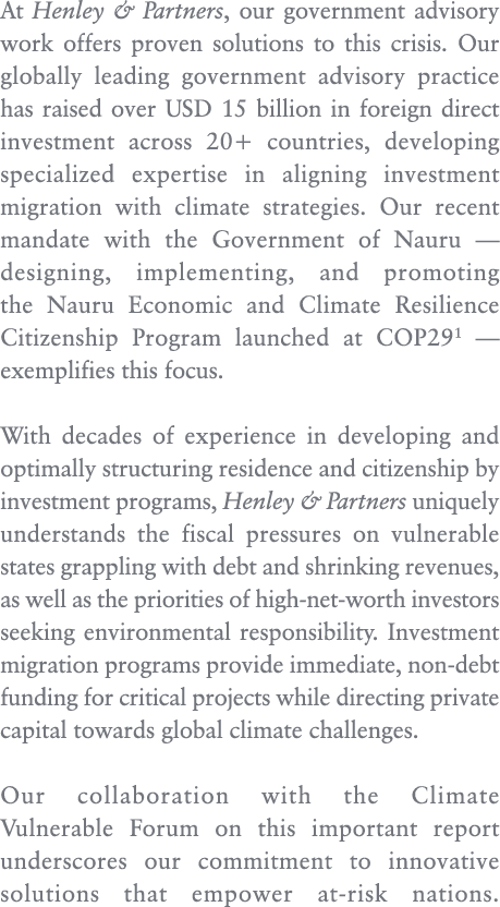 At Henley & Partners, our government advisory work offers proven solutions to this crisis. Our globally leading gover...