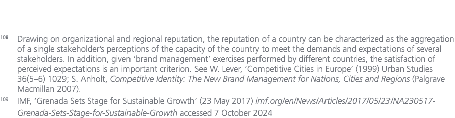 108 Drawing on organizational and regional reputation, the reputation of a country can be characterized as the aggreg...