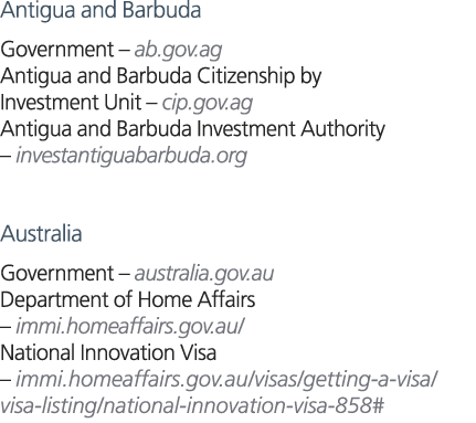 Antigua and Barbuda Government – ab.gov.ag Antigua and Barbuda Citizenship by Investment Unit – cip.gov.ag Antigua an...